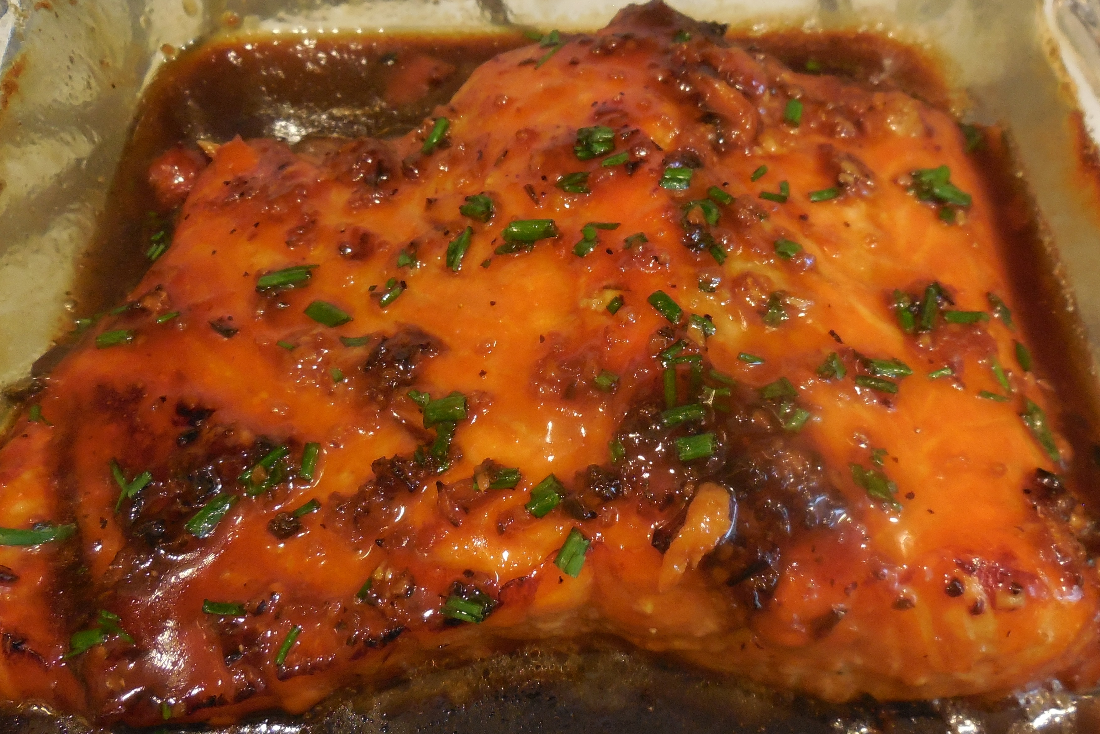 Sticky Baked Salmon Recipe